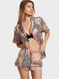 Victoria Secret Satin оригинал новая пижама сатин леопардовая (NEW)