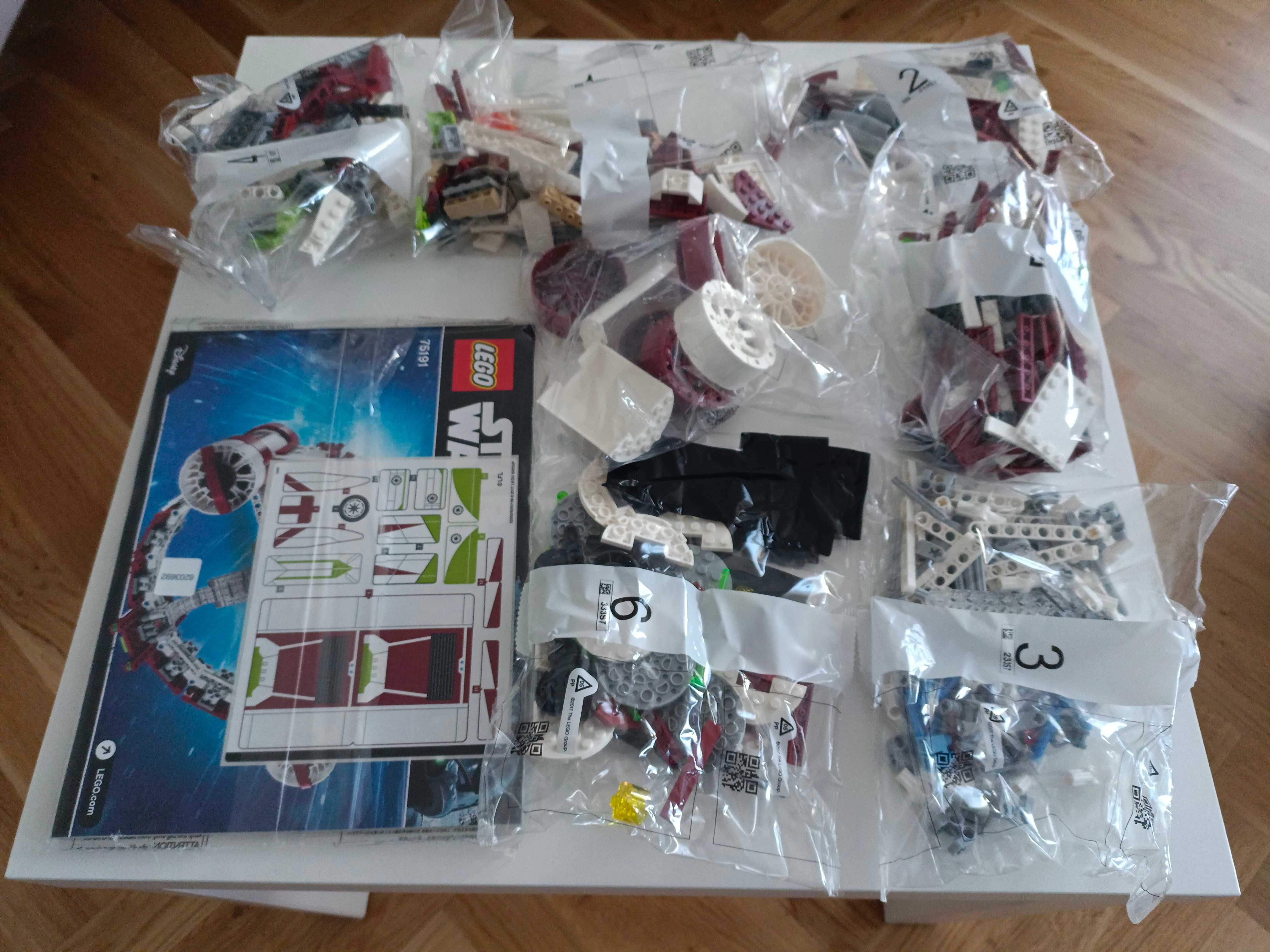 Lego Star Wars 75191 Jedi Starfighter, nowy bez figa Jango Fett sw0845