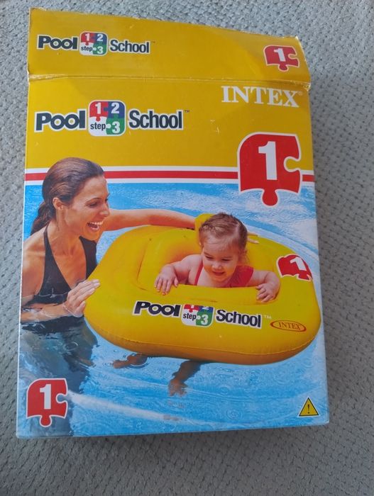 Koło fotelik do nauki pływania Pool School Intex