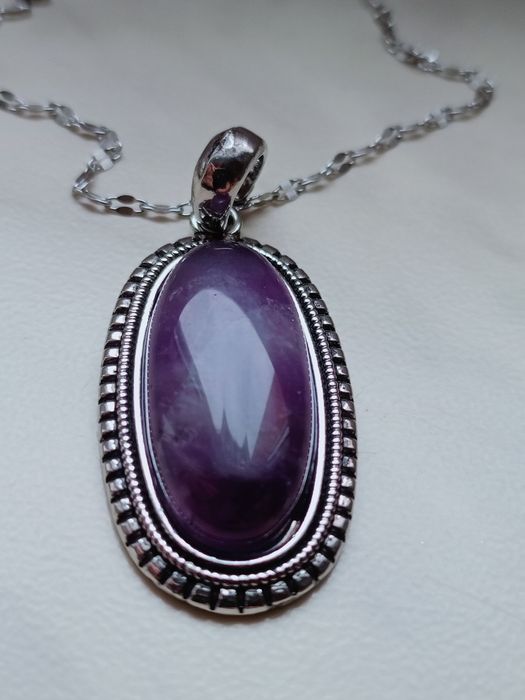 Unikatowy wisior ametyst