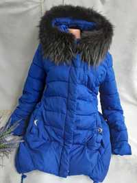 OLANMEAR куртка пуховик парка с натуральным мехом зима курточка