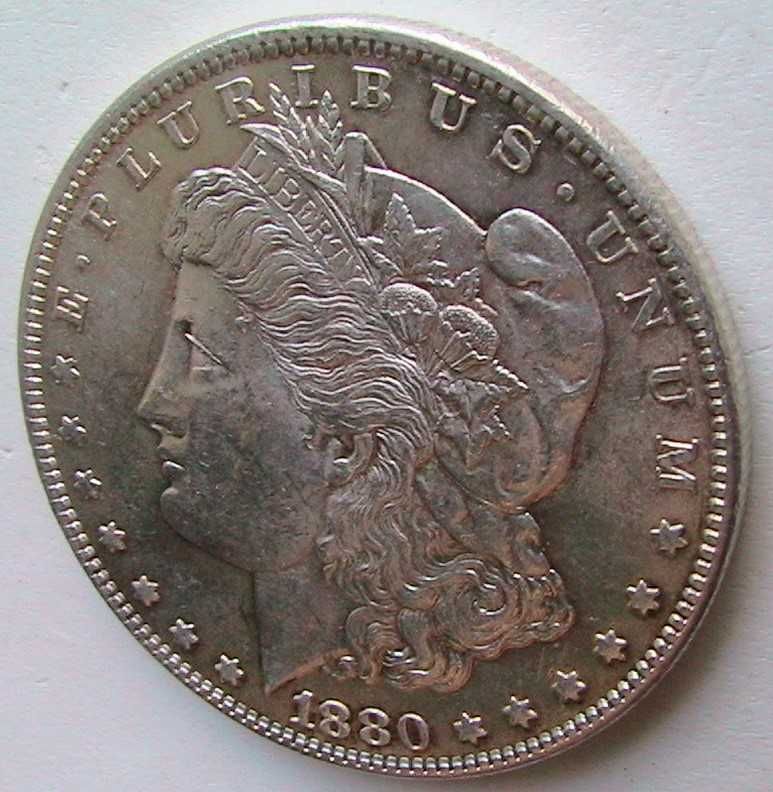 США 1 доллар 1880 Доллар Моргана Morgan Dollar Серебро