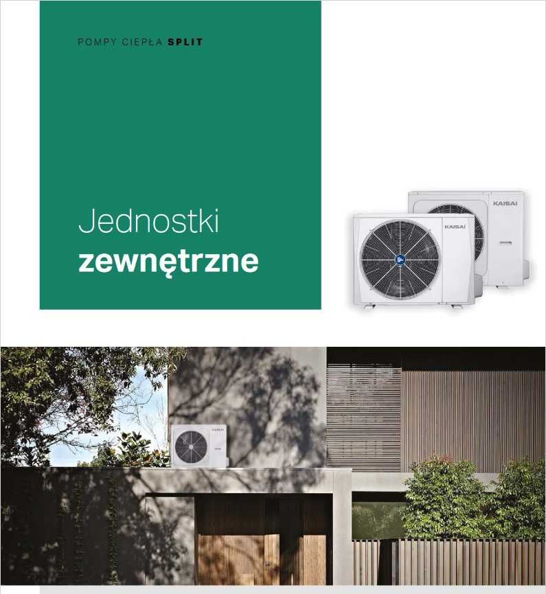 Pompa Ciepła KAISAI 12 kW SPLIT + 240L, lodówka - ostatnie sztuki