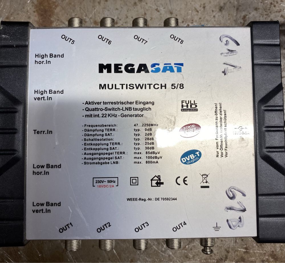 Multiswitch 5 / 8 Megasat