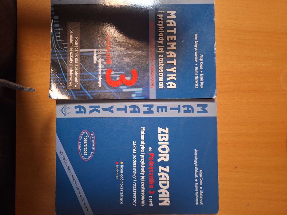Matematyka i przykłady jej zastosowań 3  -  podręcznik+ zbiór zadań