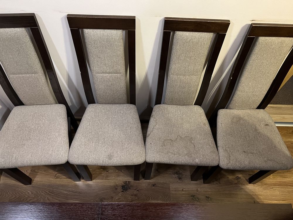 Stół 160-240cm z krzesłami
