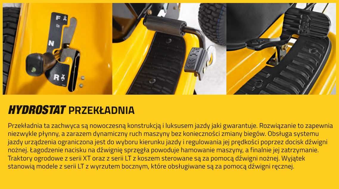 TRAKTOREK kosiarka CUB CADET USA 15KM 92cm Hydrostat Pompa MODEL 2025
