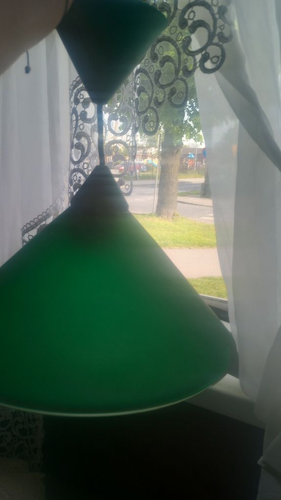 Lampa wisząca klosz że szkla