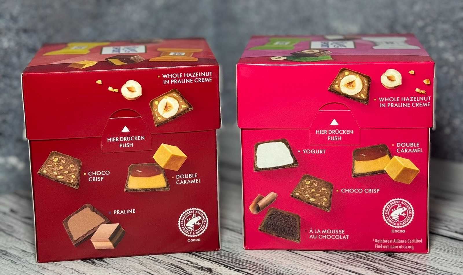 Цукерки Ritter Sport в асортименті 176грам