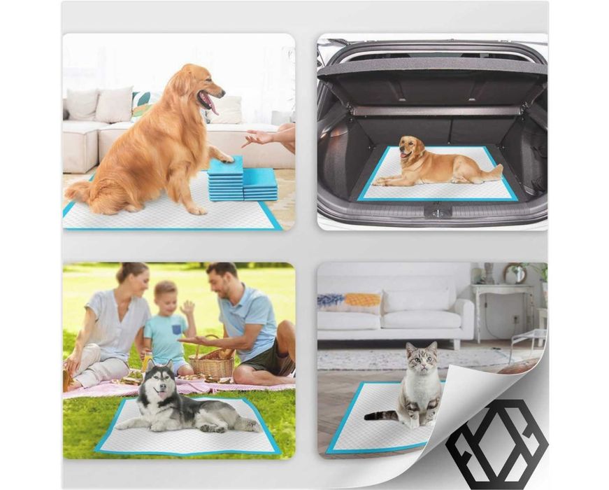 Podkłady Higieniczne Maty dla Psa do Sikania Przewijania 60x90 100 Szt