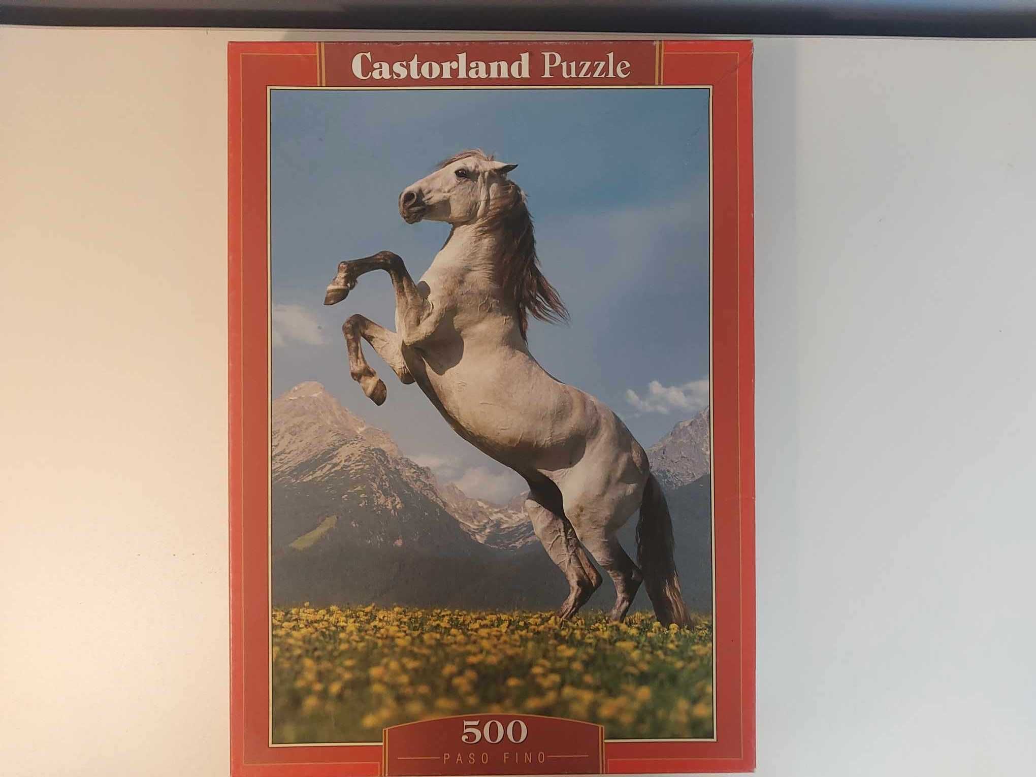 KOMPLETNE Puzzle Castorland Koń 500 elementów