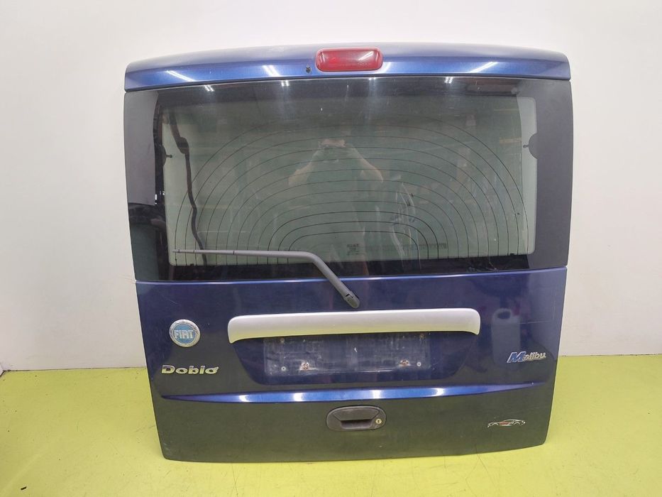 Klapa tył tylna BAGAŻNIKA SZYBA FIAT DOBLO I 2000-2004 PRZED LIFT NIEBIESKI