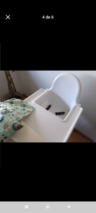 Cadeira da papa com capa personalizada