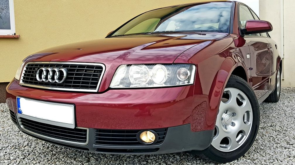 *WIŚNIOWA PIĘKNOŚĆ* Audi A4 Klimatronic Niski Przebieg Stan BDB Zobacz