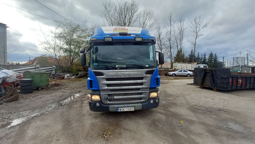 Sprzedam Scania p310 hakowiec plus  hds z chwytakiem do złomu