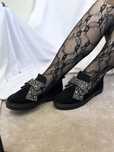 Czarne skórzane buty zamszowe tenisówki wsuwane slip on twin set 38