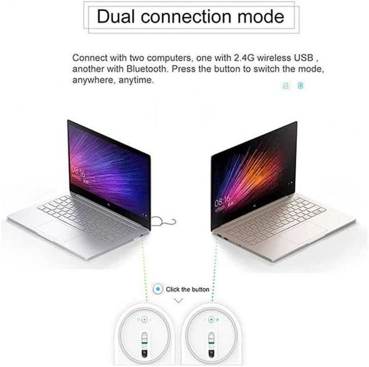 Rato Xiaomi Mi Mouse Prateado com Dual Mode