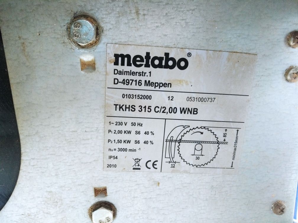 Продам циркулярный станок metabo .