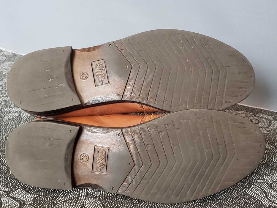 Сапоги ковбойские полусапожки Buffalo ботинки кожа 25.5см. Original