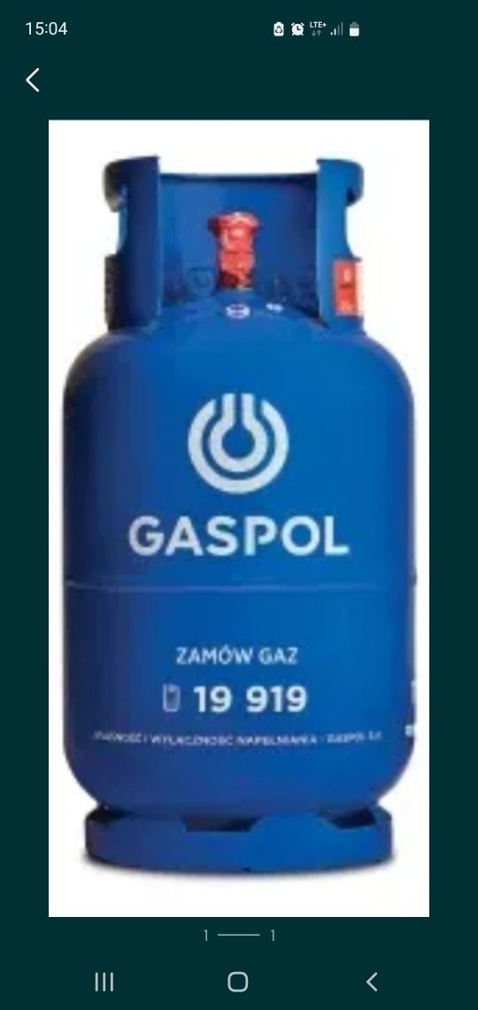 Butla gazowa 11kg pełna lub pusta GASPOL