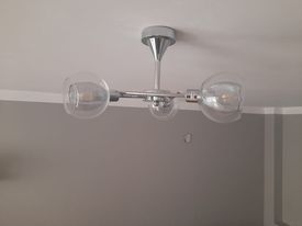 Żyrandol OZZO srebrny E14 CANDELLUX