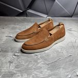 Лоферы мужские рыжие LORO PIANA Nubuk FOX! Натуральний Нубук! ХИТ!