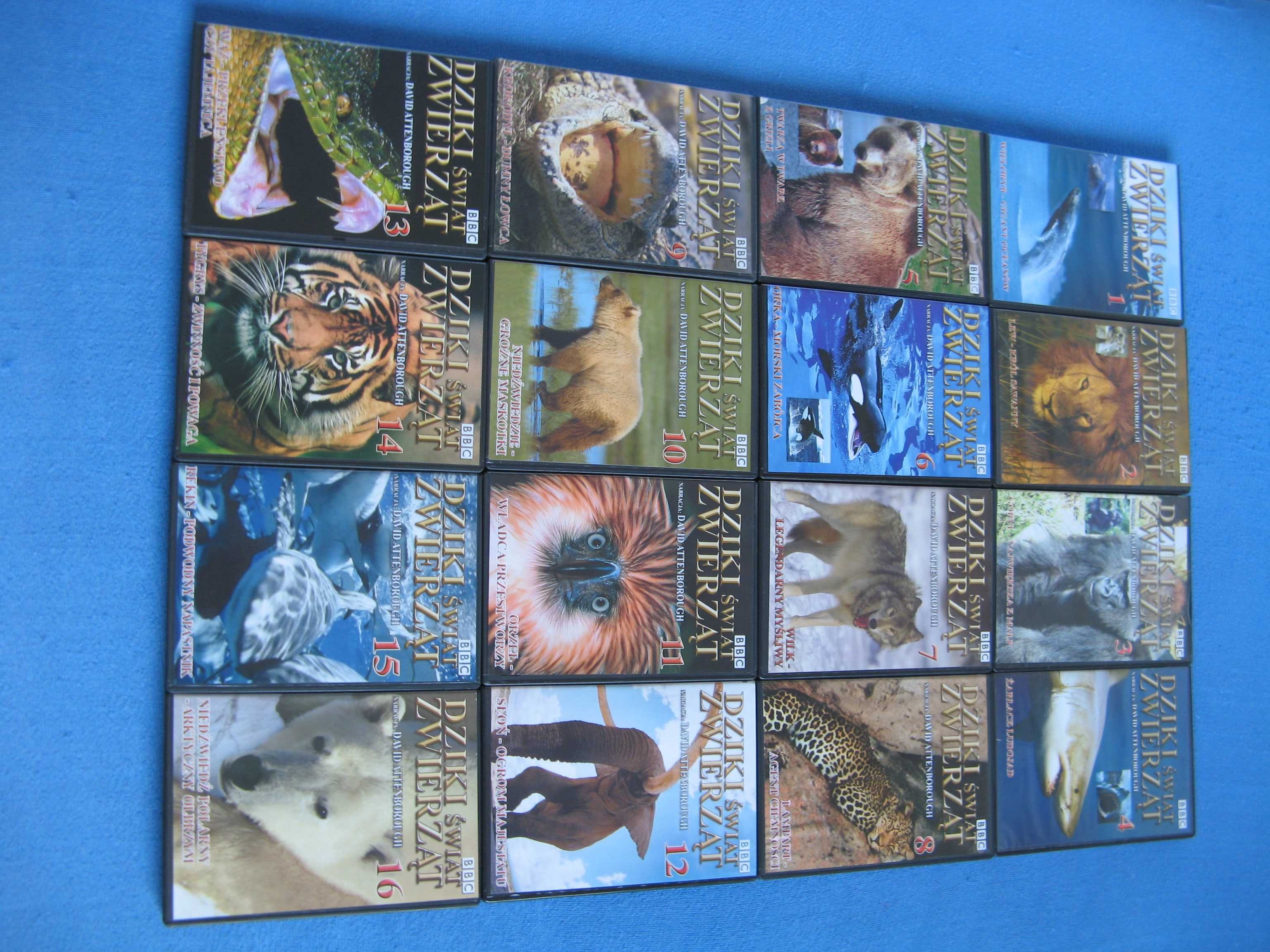 BBC, Dziki świat zwierząt - komplet 16 płyt DVD, polski lektor