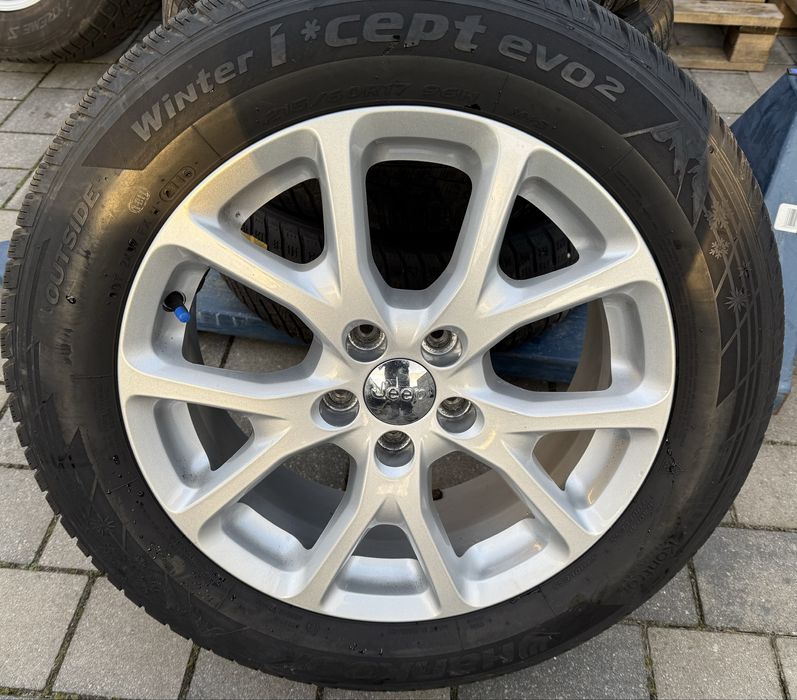 Felgi Jeep Cherokee Compass Renegade 5x110 215/60R17 czujniki zima