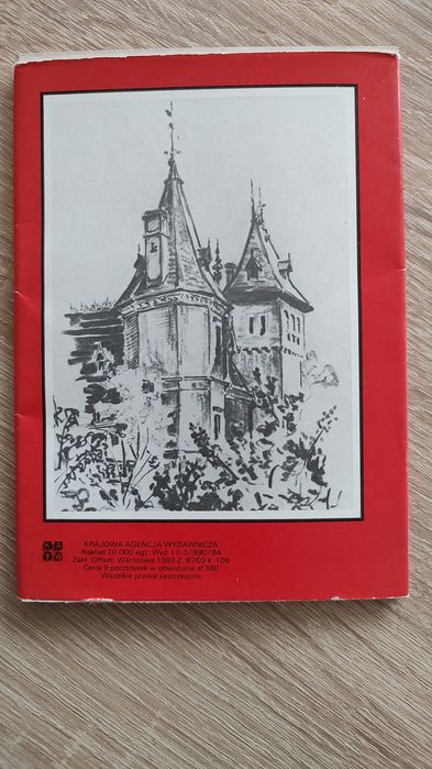 Komplet pocztówek z lat 80-tych: Gołuchów
