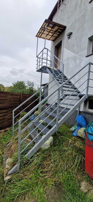 Schody zewnętrzne ocynkowane