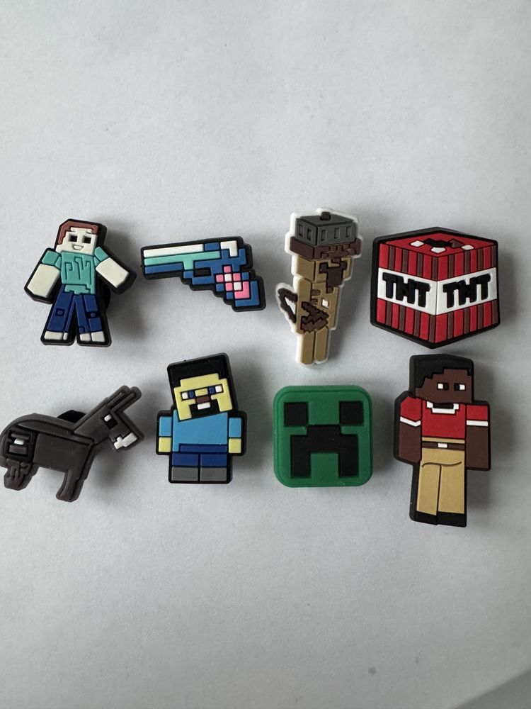 Charms Crocs Minecraft przypinki nowe