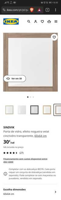 SINDVIK porta IKEA para móvel BESTA