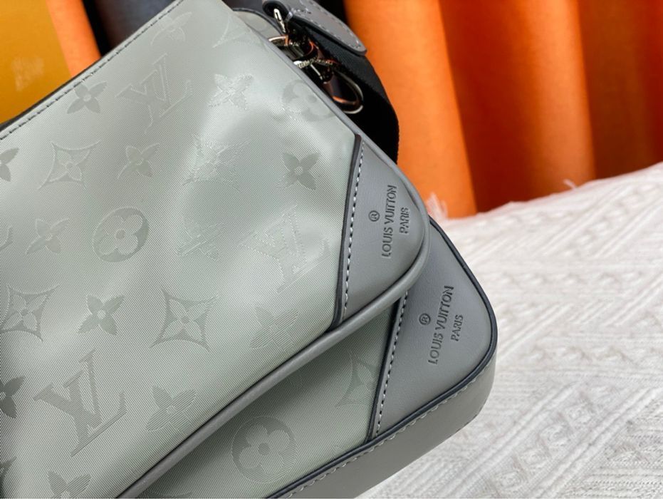 LOUIS VUITTON TRIO 3v1 messenger сумка мужская серая 3в1 через плечо