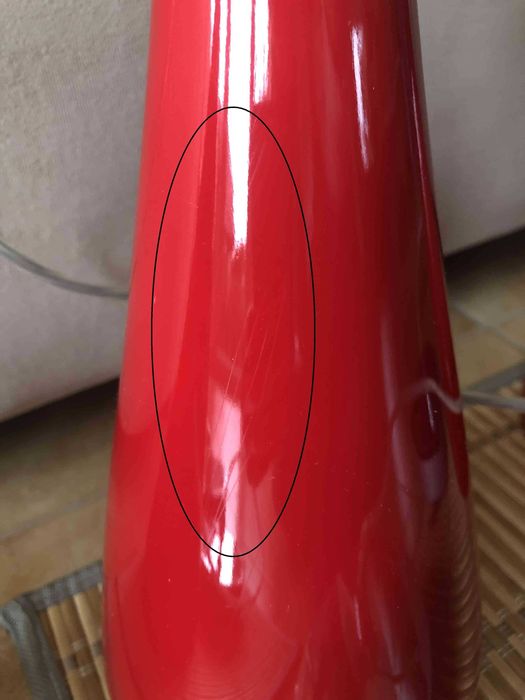 1 czerwona lampa wisząca, Jazz Mini VIBIA, model 1337, Białystok