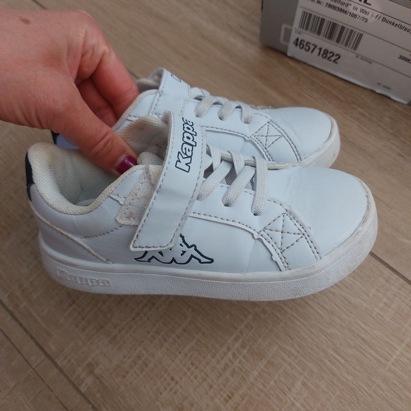 Białe buty Kappa 25 chłopca