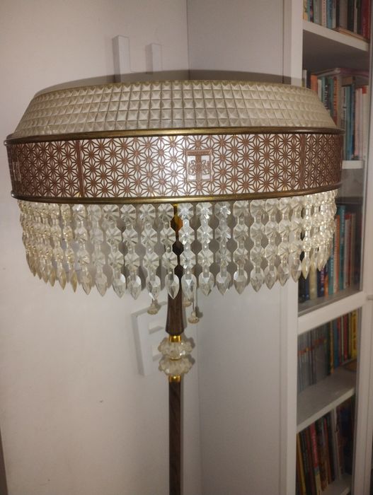 Lampa stojąca mosiądz