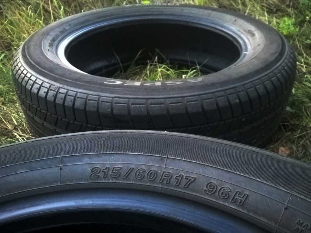 215/60R17 96H 2Opony YOKOHAMA Aspec A349 A-349A Japan 2019 Bieżnik~75%