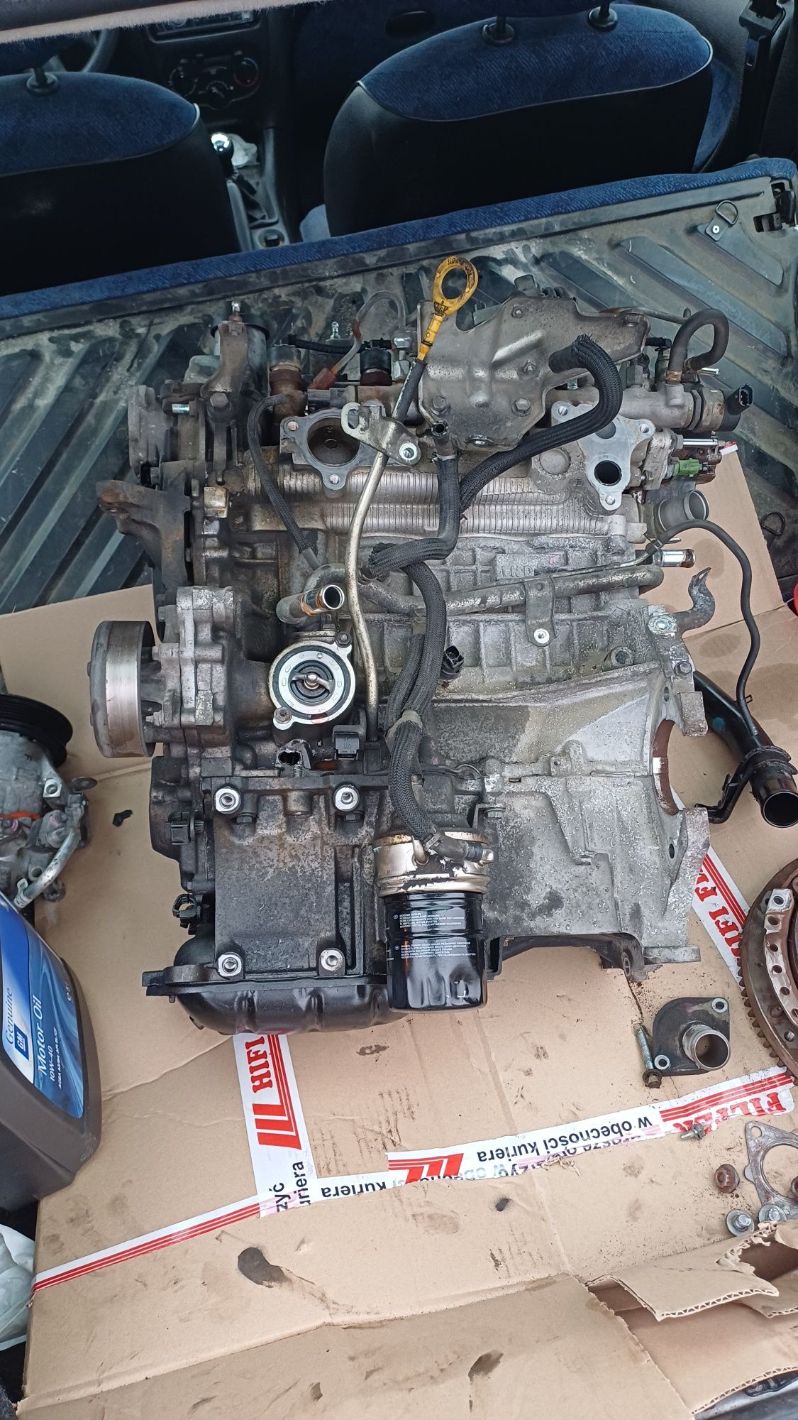 Silnik Toyota Yaris D4D 1.4 1NDTV na części, wtryski, pompa itp