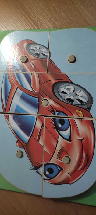 пазлы деревянные машины