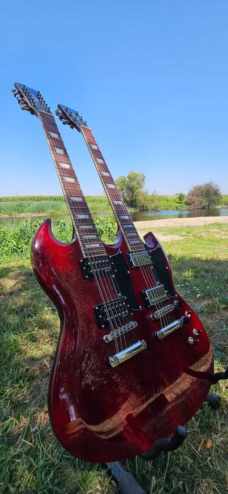 Harley Benton DC-Custom 612 Cherry