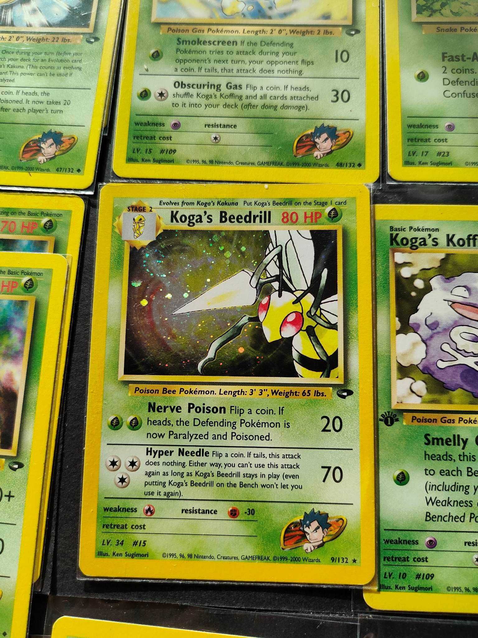 Pokemon, karty Pokemon, Koga's Deck, zestaw kart