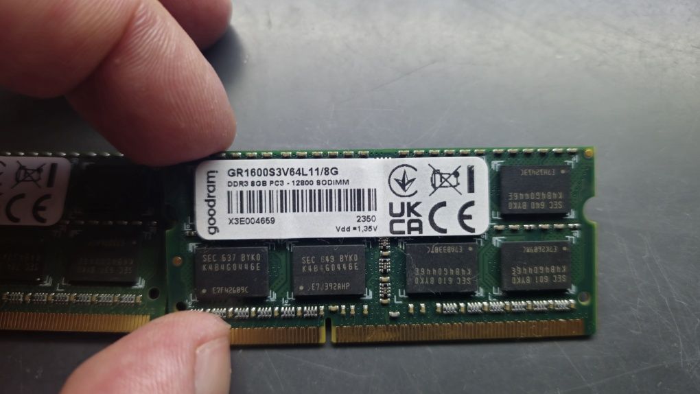 Оперативна пам'ять Goodram SODIMM DDR3-1600 8192MB PC3-12800
