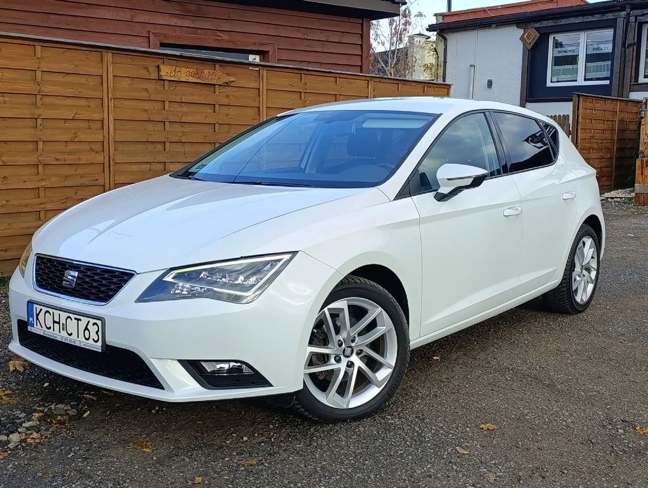 Seat Leon Style, Biała PERŁA! LEDY! Salon PL 2016, 137 tys.km.