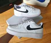 Nike air force 1 białe z czarnym nike meskie obuwie sportowe 36-46