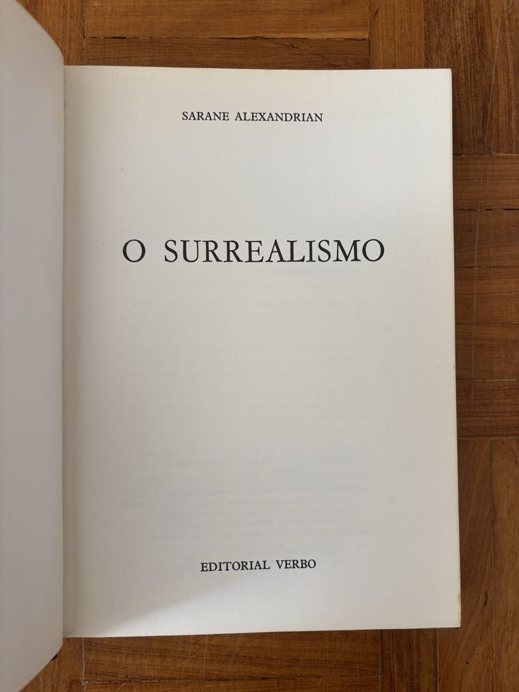 Livro O Surrealismo de Sarane Alexandrian