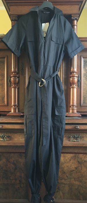 ZARA kombinezon klasyczny czarny bawełna S