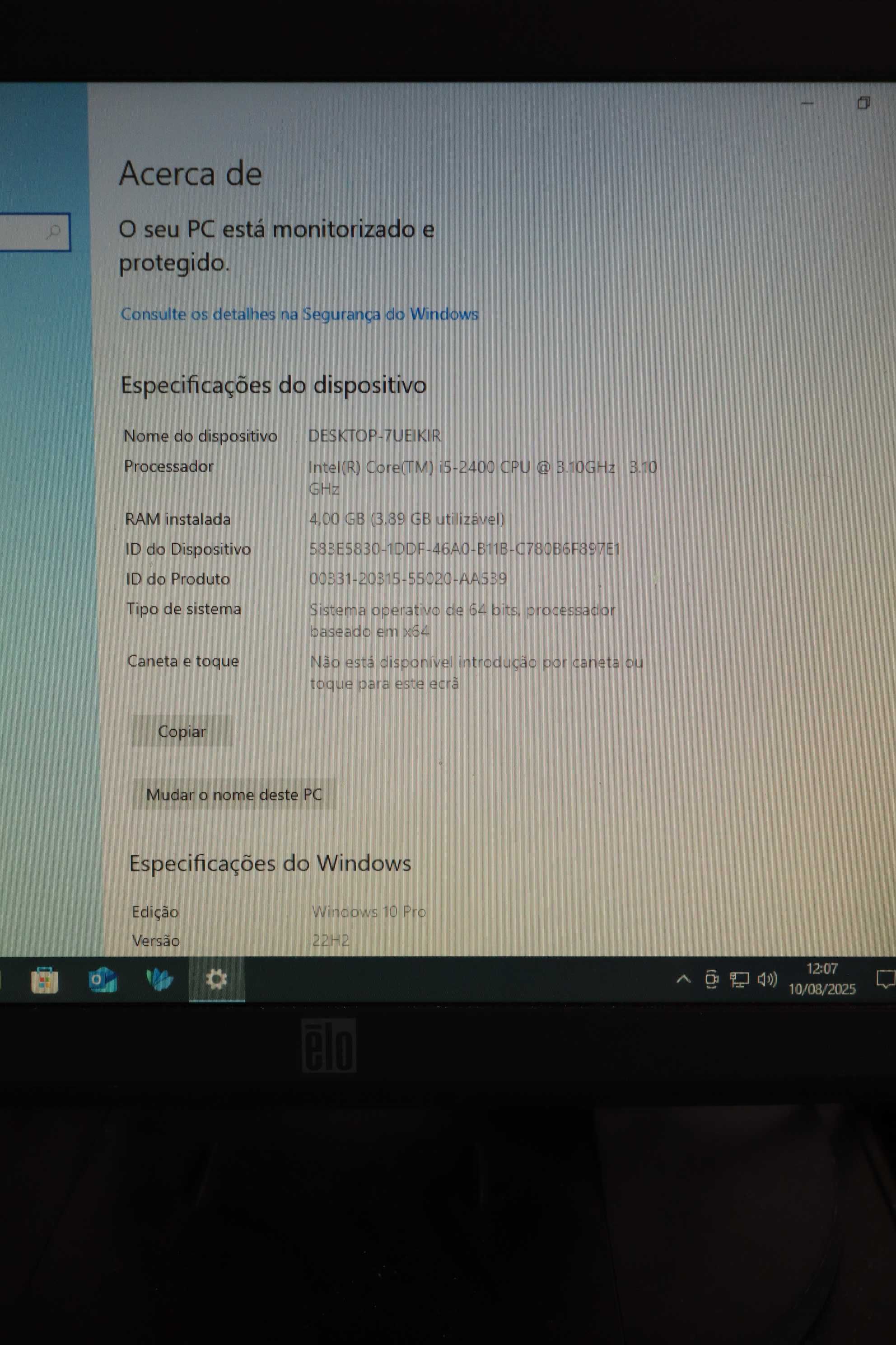 POS Tátil HP Completo