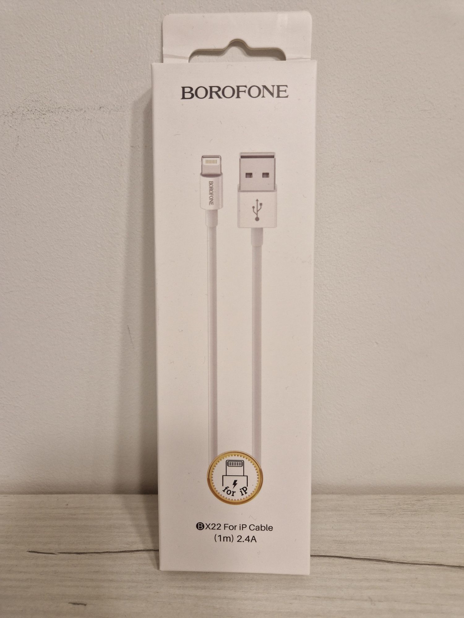 Borofone Kabel BX22 Bloom - USB na Lightning - 2,4A 1 metr biały