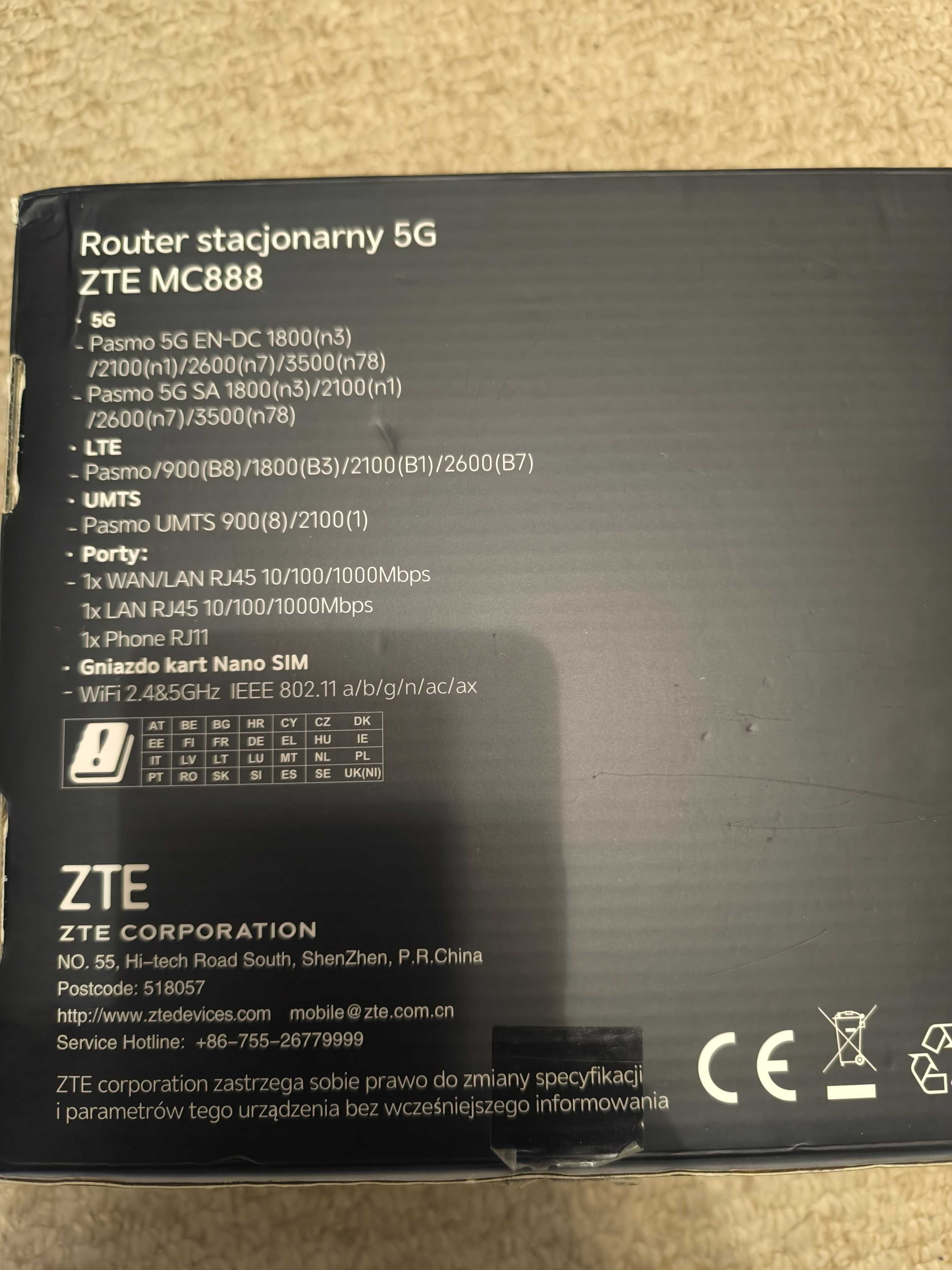 Маршрутизатор ZTE MC888D 5G