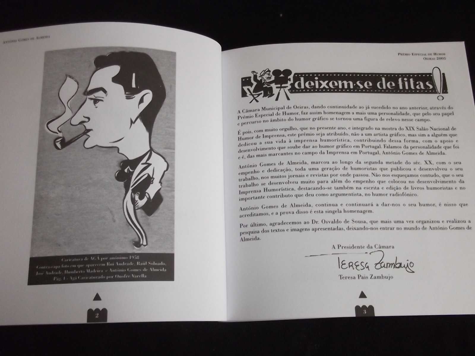 Livro Agá de Humor António Gomes Almeida Humorgrafe Cartoon